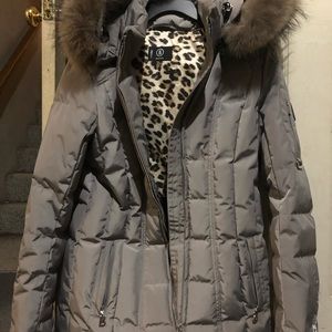 Bogner coat w/ real raccoon fur